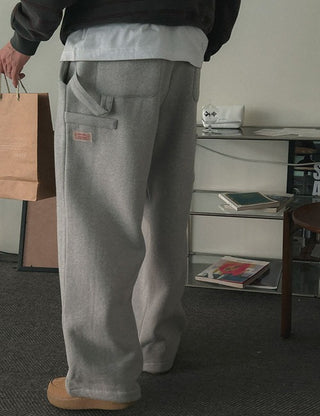 Carpenter Patch Fleece-Lined Pants (4 colors)
