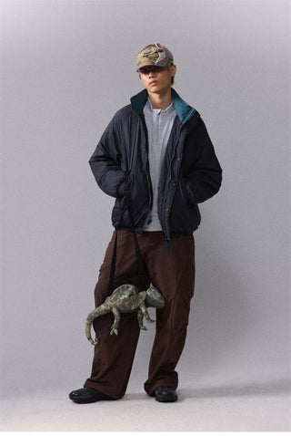 [Monterest] Water-Resistant Stand Collar Padded Jacket
