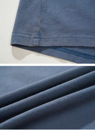 [Monterest] Washed Cotton Racing Print T-Shirt