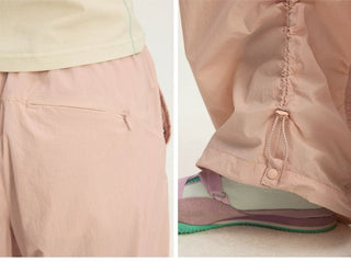 [Monterest] UPF50+ Water-Resistant Ruched Parachute Pants
