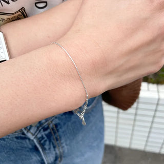 circle silver bracelet