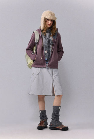 [Monterest] 5A Antibacterial Fleece-Lined Hooded Cardigan