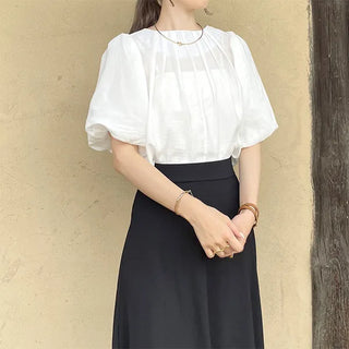 Volume puff blouse