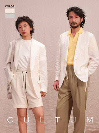 [CULTUM] Lightweight Shawl Lapel Blazer