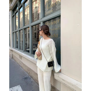 Oversized Boat Neck Knit