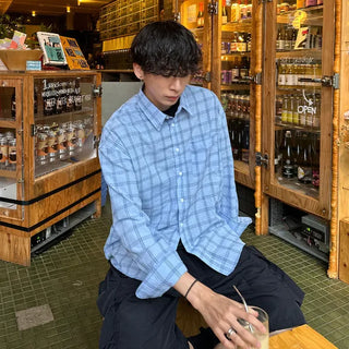 Seersucker overcheck shirt