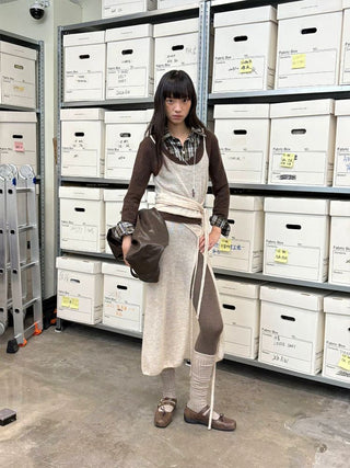 [NeverSeez] Mohair Blend Knit Set