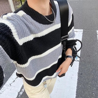 Asymmetrical Border Knit