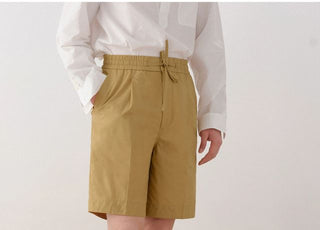 [CULTUM] Cotton Drawstring Shorts