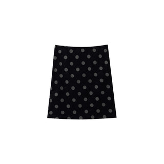 [NECY] Corduroy Dot Straight Skirt