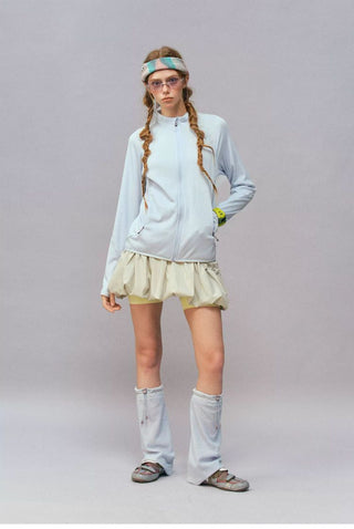 [Monterest] Fleece-Lined Stand Collar Zip-Up Jacket