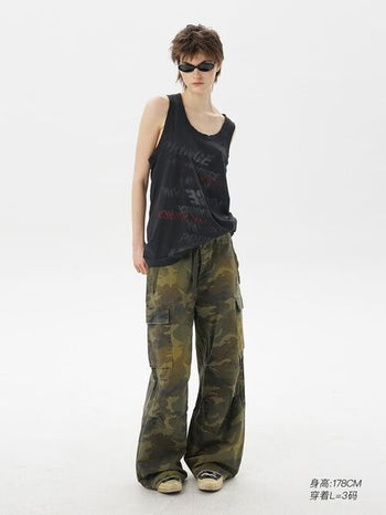 [MASONPRINCE] Camouflage Cargo Pants