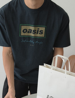 Washed Oasis short-sleeve tee