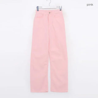 Linen straight pants
