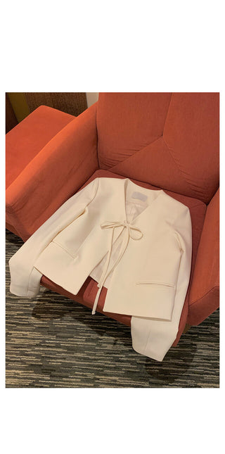 Collarless jacket in 3 colors!