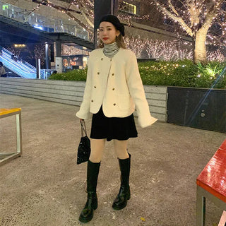 Tweed wool double jacket