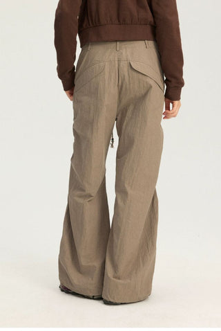 [Monterest] Washed Pleated Wide Leg Pants