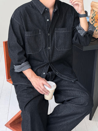 Thomas Raw Denim Shirt