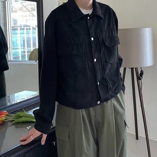 Pocket suede jacket