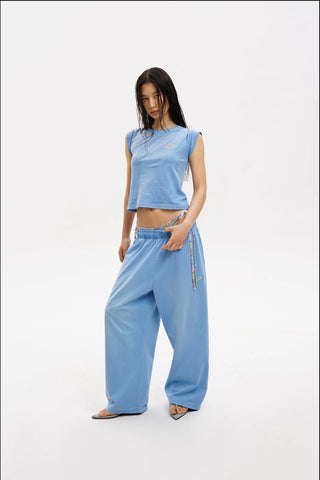 [MASONPRINCE] Cotton Hemp Blend Co-ord Set