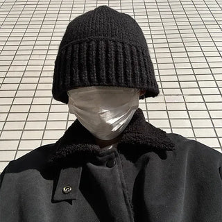 Knit bucket hat