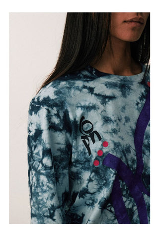 [CONP] Graffiti Logo Tie-Dye Long Sleeve Tee