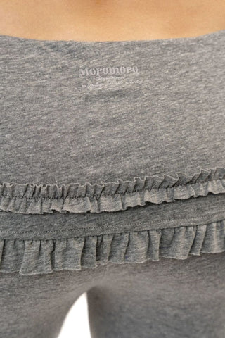 [Moromoro2] Soft Fleece Ruffle Skirt Flare  Pants