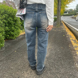 Vintage Wash Denim Pants