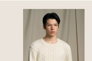 [CULTUM] Ivy Style Cable Knit Crewneck Sweater