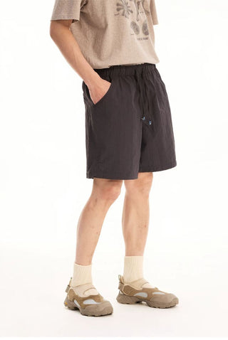 [Monterest] Textured Nylon Drawstring Shorts