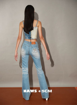 [NOTAWEAR] Wave Washed Slim Straight Jeans