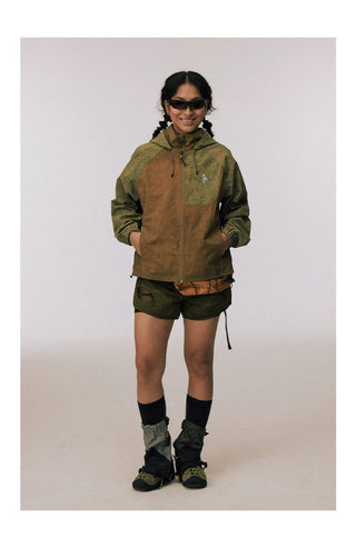 [CONP] Tie-Dye Outdoor Hooded Nylon Jacket