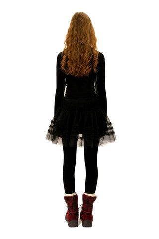 [Moromoro2] Layered Mesh Lace Camisole  Dress