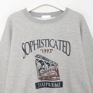 Lettering Print Oversized Sweatshirt