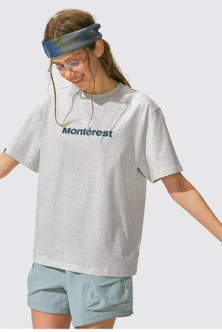 [Monterest] Quick-Dry Antibacterial Logo Crewneck Tee