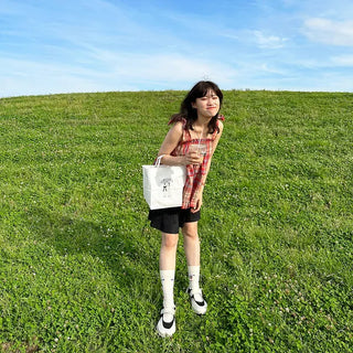 Checked camisole blouse