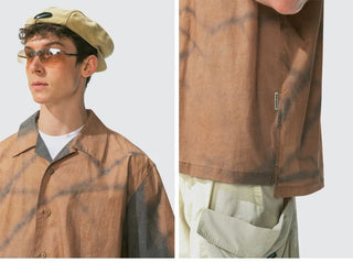 [Monterest] Tree Shadow Print Relaxed Shirt