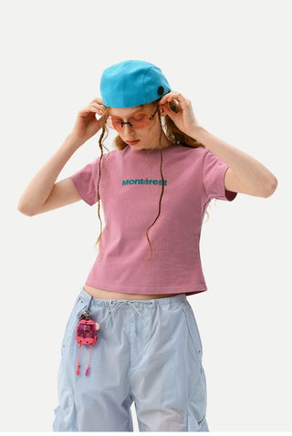 [Monterest] Quick-Dry Antibacterial Logo Crewneck Tee