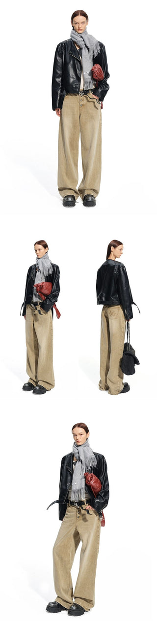 [NOTAWEAR] Wide-Leg Denim Pants