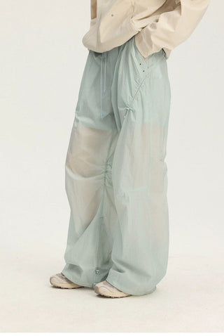 [Monterest] UPF50+ Water-Resistant Ruched Parachute Pants