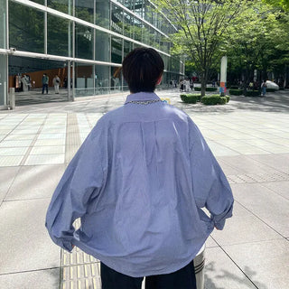Oversized striped shirt