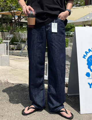 Linen Indigo Denim Pants (no.512)