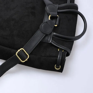 Suede backpack
