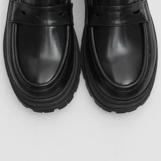 Platform penny loafers