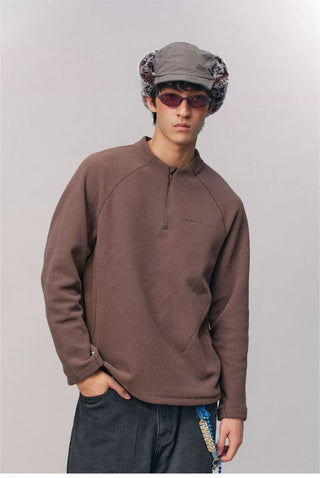 [Monterest] Honeycomb Fleece Half-Zip Pullover