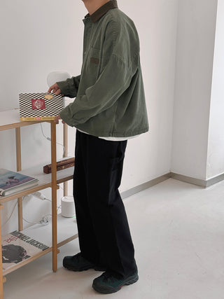 Slow Pigment Crop Work Shirt