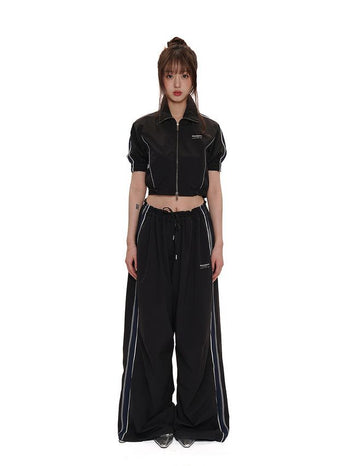 [moromoro2] Line Zip-up Track Jacket/Pants