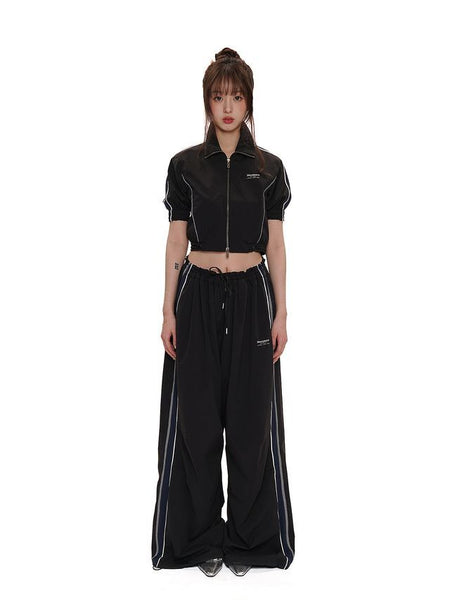 [moromoro2] Line Zip-up Track Jacket/Pants