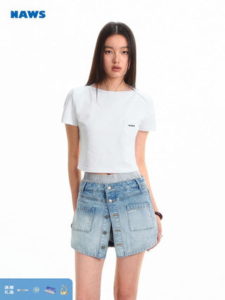 [NOTAWEAR] Button Denim Skort