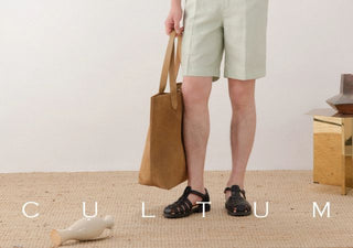 [CULTUM] Linen-blend Srawstring Shorts